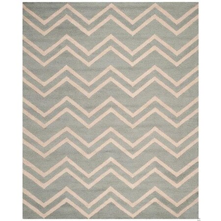 Safavieh Cambridge Hand Tufted Square Rug- Grey - Beige- 8 x 8 ft. CAM824A-8SQ
